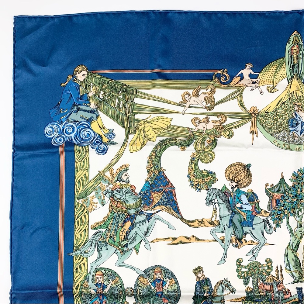 Hermès “Au FIL de la SOIE” Scarf - Picture 5 of 10
